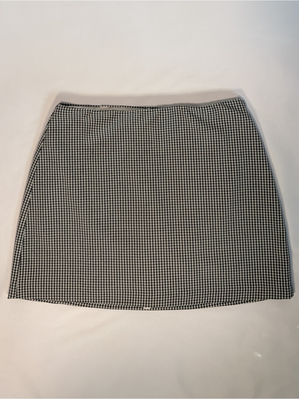 Abercrombie & Fitch Scarlett Mini Skort Ultra High Rise Gray Plaid Size M